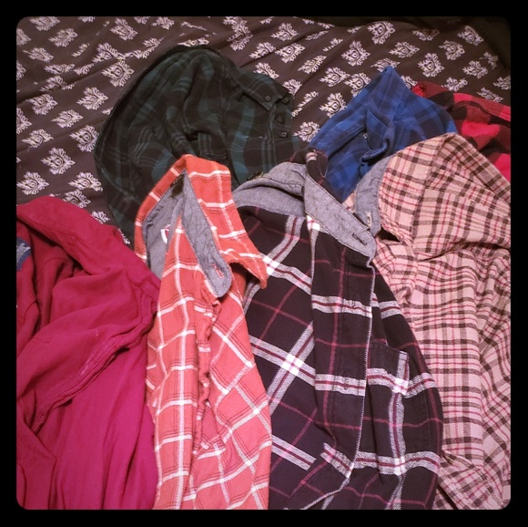 Other - 7 Flannel Shirts (Walmart)